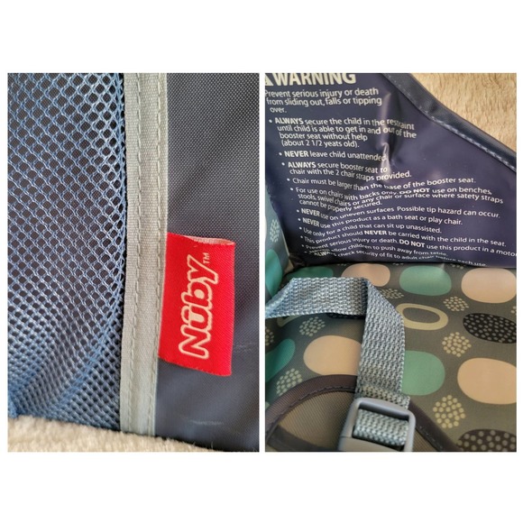 Nūby Portable Easy Go Baby Toddler Booster Seat Nylon Carry Zippered Bag✨️9M+ - Picture 9 of 15